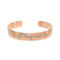 Engraved Rose Gold Cuff Bracelet — Custom Name/Message Personalized Jewelry