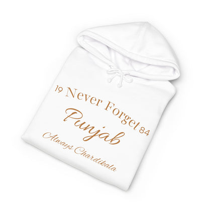 Never Forget Punjab Hoodie — Memorial 1984 Tribute Pullover